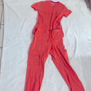 Beyond scrubs. Bright peach